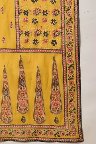 Women Ethnic Motifs Printed Regular Pure Cotton Kurta with Trousers & With Dupatta