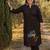 Plus Size Black Embroidered A-Line Kurta Palazzos Set