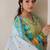 Floral Printed Notch Neck Pure Cotton Kurta With Trousers & Dupatta