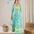Floral Printed Notch Neck Pure Cotton Kurta With Trousers & Dupatta