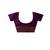 Royal purple katan silk saree with gold zari buta, banarasi border & woven pallu
