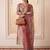 Women Dyed Regular Thread Work Kurta with Trousers & With Dupatta