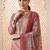 Women Dyed Regular Thread Work Kurta with Trousers & With Dupatta