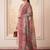 Women Dyed Regular Thread Work Kurta with Trousers & With Dupatta