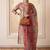 Women Dyed Regular Thread Work Kurta with Trousers & With Dupatta