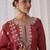 Ethnic Motifs Embroidered Notched Neck Straight Kurta with Trousers & Dupatta