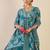 Ethnic Motifs Printed A Line Pleated Pure Cotton Kurta With Trousers & Dupatta