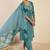 Ethnic Motifs Printed A Line Pleated Pure Cotton Kurta With Trousers & Dupatta