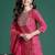 Ethnic Motifs Printed Sequinned Pure Cotton Kurta with Trousers & With Dupatta