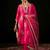 V Neck Ethnic Motifs Embroidered Sequinned Kurta with Trouser & Dupatta