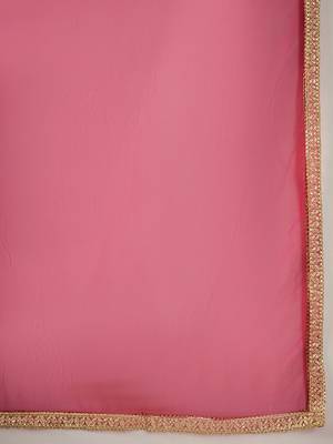 V Neck Ethnic Motifs Embroidered Sequinned Kurta with Trouser & Dupatta 5