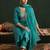 Ethnic Motifs Embroidered Thread Work Straight Kurta With Trousers & Dupatta