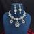 Cubic Zirconia Bridal Necklace Earrings Set, Silver Tone Wedding Jewelry
