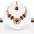 kundan ruby mehendi polish necklace set with earrings and maang tikka for bridal wedding jewelry