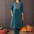 Women Embroidered Regular Thread Work Pure Cotton Kurta with Trousers & Dupatta
