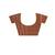 rose gold crepe saree with desighner varanasi ghat theme zari border