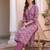 Women Ethnic Motifs Printed Regular Pure Cotton Kurta with Trousers