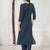 Women Geometric Printed Cotton Kurta with Trousers