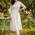 Women Floral Embroidered Empire Thread Work Pure Cotton Kurta with Trousers
