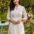 Women Floral Embroidered Empire Thread Work Pure Cotton Kurta with Trousers