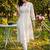 Women Floral Embroidered Empire Thread Work Pure Cotton Kurta with Trousers