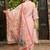 V Neck Floral Embroidered Panelled A Line Kurta with Trouser & Dupatta