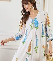 Floral Printed A-Line Pure Cotton Kurta With Trouser