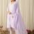 women ethnic motifs embroidered regular chikankari  cotton kurta with trousers & with dupatta