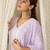 women ethnic motifs embroidered regular chikankari  cotton kurta with trousers & with dupatta