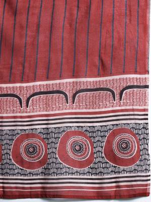 Geometric Printed Pure Cotton Kurta with Trousers & Dupatta 4