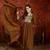 Elegant brown mull chanderi flared kurti pant set
