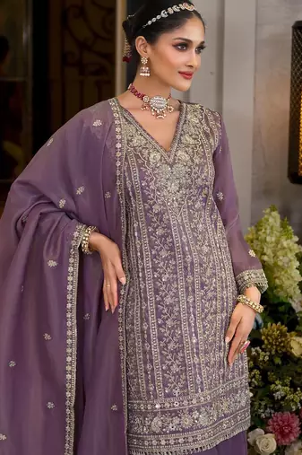 Women Ethnic Motifs Embroidered Kurta with Sharara & Dupatta