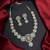 Pearl Cubic Zirconia Bridal Necklace Set, Floral Wedding Jewelry Earrings
