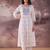 Women Floral Embroidered Regular Thread Work Pure Cotton Kurta with Trousers & With Dupatta