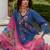 Women Floral Embroidered Panelled Thread Work Pure Silk Kurta with Trousers & With Dupatta