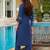 Women Floral Embroidered Panelled Thread Work Pure Silk Kurta with Trousers & With Dupatta