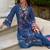 Women Floral Embroidered Panelled Thread Work Pure Silk Kurta with Trousers & With Dupatta