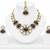 kundan wine color mehendi polish necklace set with earrings and maang tikka for bridal wedding jewelry