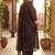 Plus Size Black Printed Straight Kurta Trousers With Dupatta Set