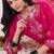 Floral Embroidered Regular Thread Work Straight Kurta With Trousers & Dupatta
