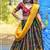 Green Embroidered Banarasi Silk Blend Semi Stitched Lehenga Choli