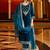 Women Ethnic Motifs Embroidered Regular Velvet Kurta with Trousers & With Dupatta