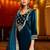 Women Ethnic Motifs Embroidered Regular Velvet Kurta with Trousers & With Dupatta