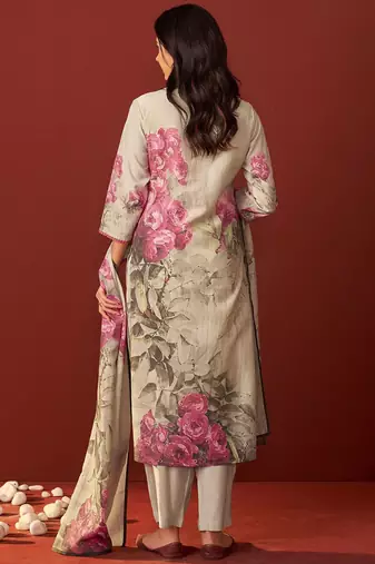 Women Floral Printed Kurta with Trousers & Dupatta