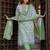 Floral Printed Pure Cotton Straight Kurta With Trouser And Dupatta
