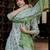 Floral Printed Pure Cotton Straight Kurta With Trouser And Dupatta