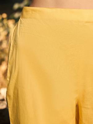 Ethnic Motifs Embroidered Thread Work Pure Cotton Kurta with Trousers & Dupatta 3