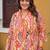 plus size multi printed straight kurta trousers set