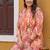 plus size multi printed straight kurta trousers set