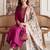 Women Floral Regular Thread Work Kurta with Trousers & With Dupatta